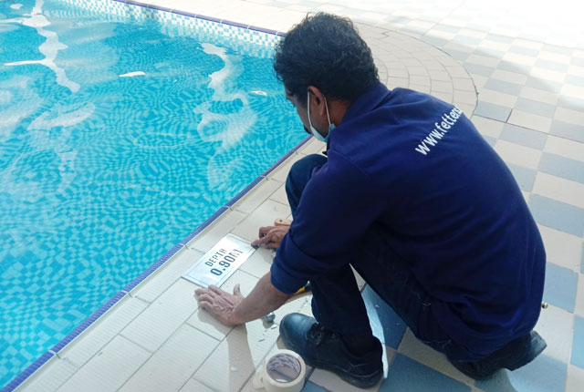 Swimming Pool Depth Marking Dubai